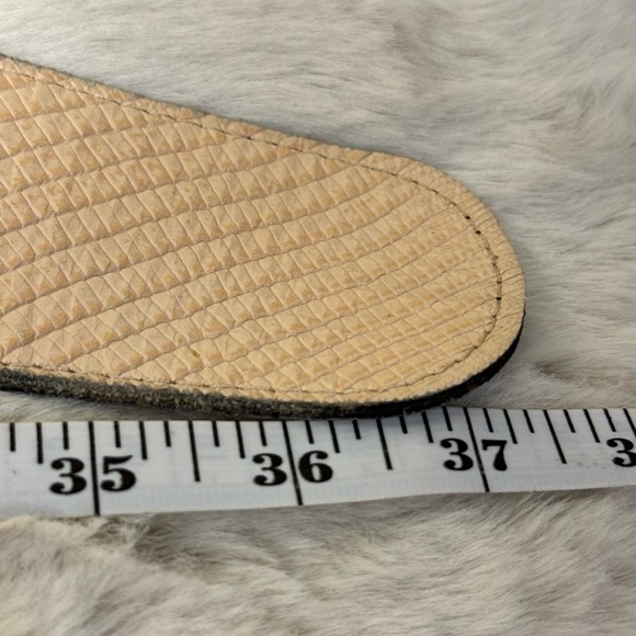 Nina Arjani Women’s Vintage Genuine Lether Belt medium snake scale pattern - Picture 9 of 10